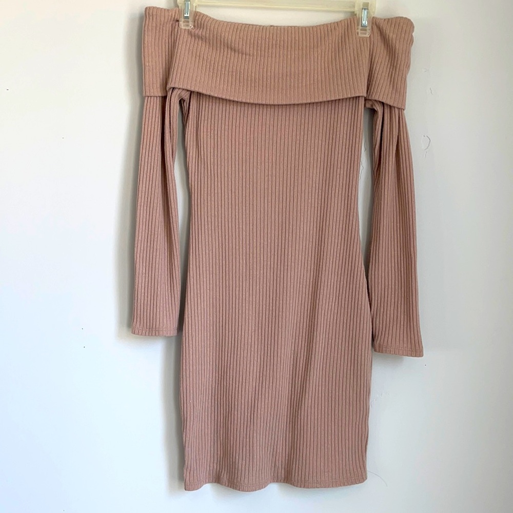 Tight Off-The-Shoulder Mini Dress
